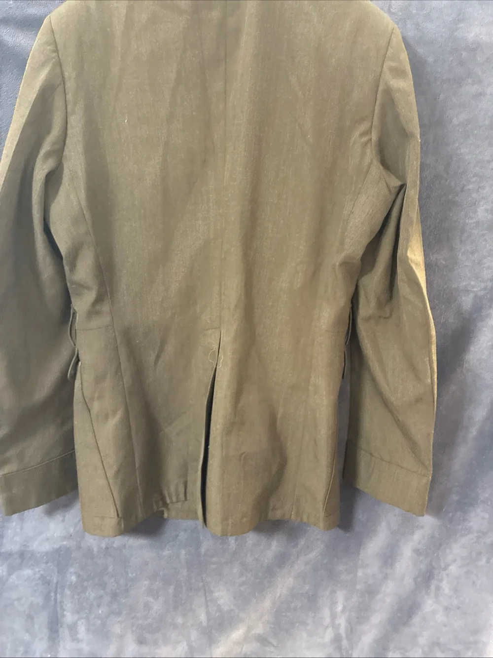 Military-Style Coat Made for Defense Logistics Agency - Olive with White Label